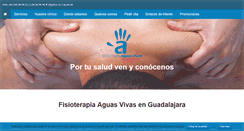 Desktop Screenshot of fisioterapiaaguasvivas.es