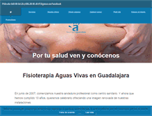 Tablet Screenshot of fisioterapiaaguasvivas.es